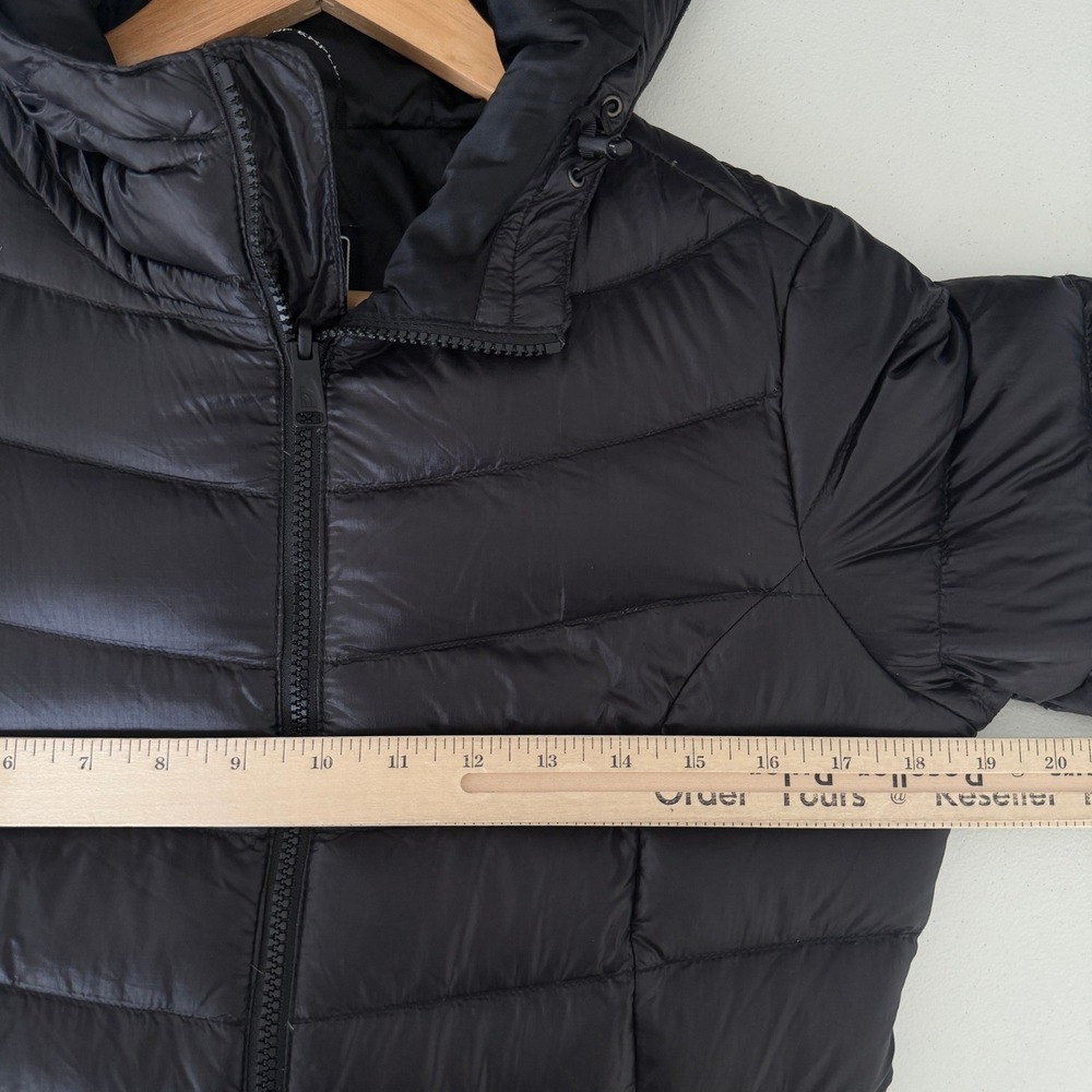 The North Face Puffer Jacket Small Womens Black Hooded Down Parka Jenae - Picture 10 of 12